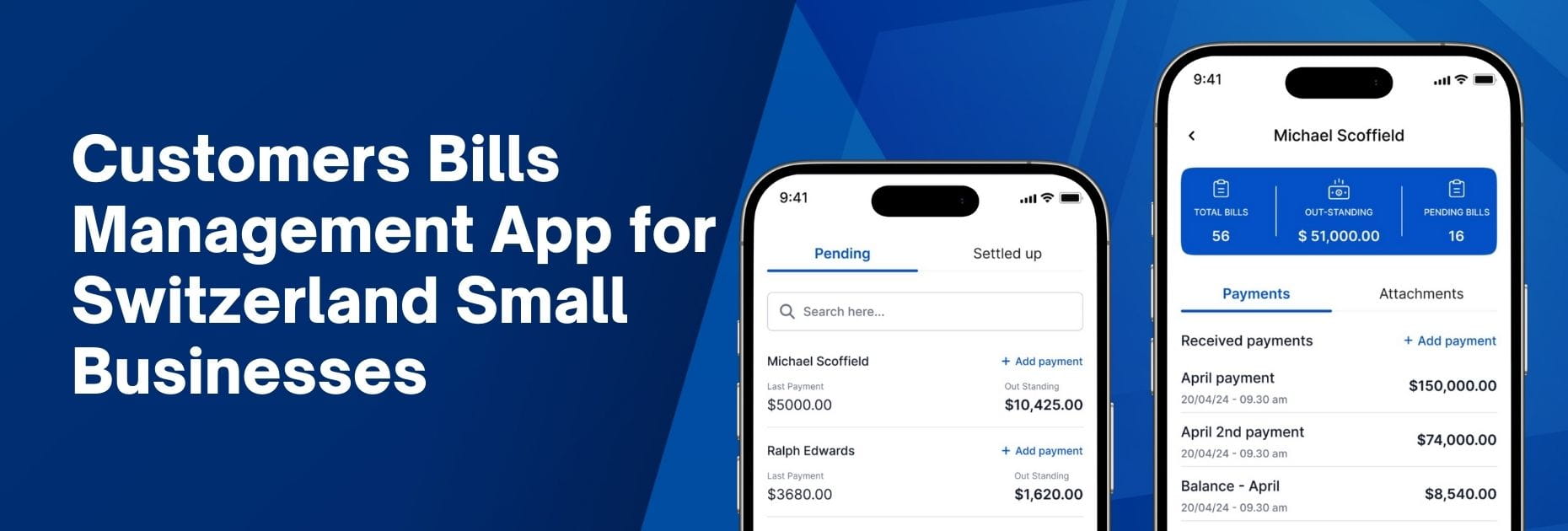 Customer Bills Management App cover
