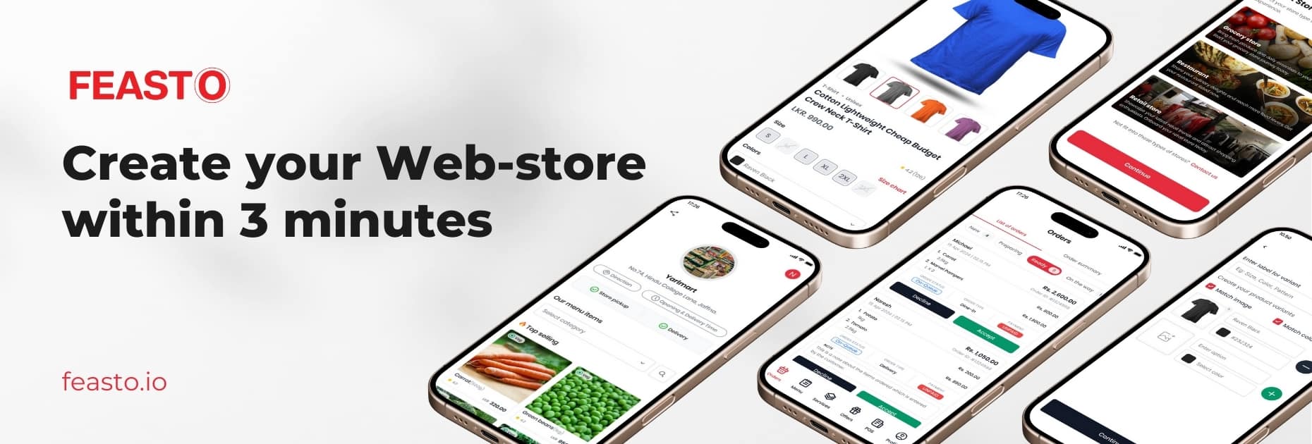 FEASTO - Web Store Builder for Small Businesses cover